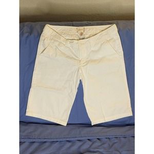 Abercrombie & Fitch Bermuda Shorts Womens Size 8 White